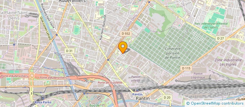 localisation de l'entreprise AT TAAWOUN ESPOIR  PANTIN