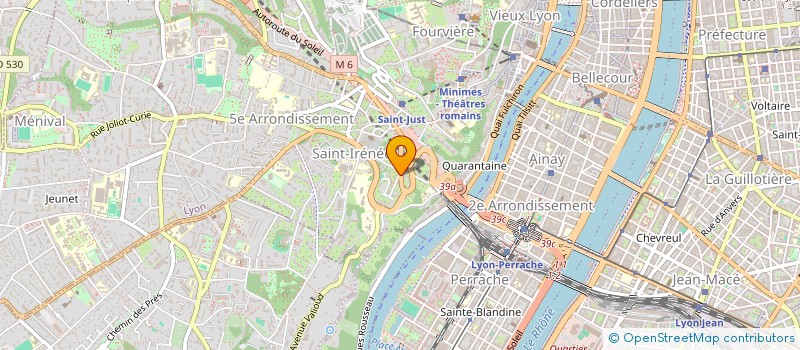 localisation de l'entreprise AT THE OFFICE  LYON 5EME