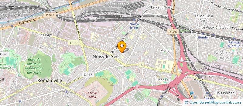 localisation de l'entreprise AT TRANSPORT à NOISY-LE-SEC