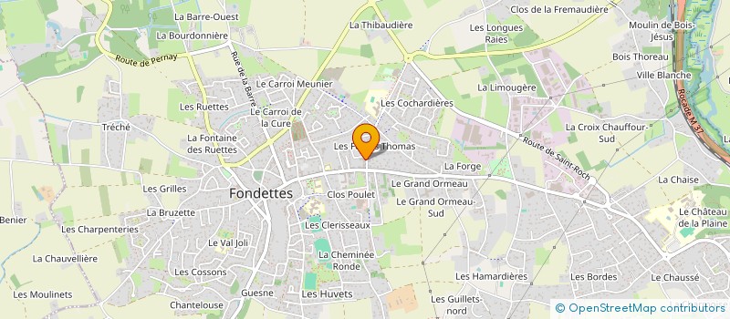 localisation de l'entreprise AT TRANSPORT à FONDETTES