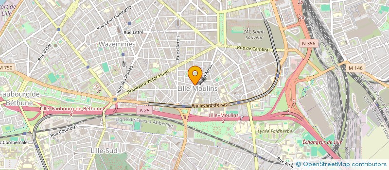 localisation de l'entreprise AT1 NETWORKS à LILLE