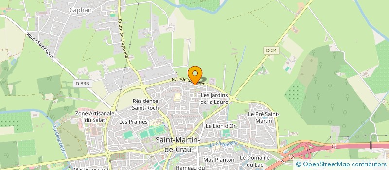 localisation de l'entreprise AT2 CONSULTING à SAINT-MARTIN-DE-CRAU