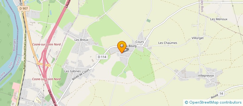 localisation de l'entreprise AT2E MEDICAL à COSNE COURS SUR LOIRE