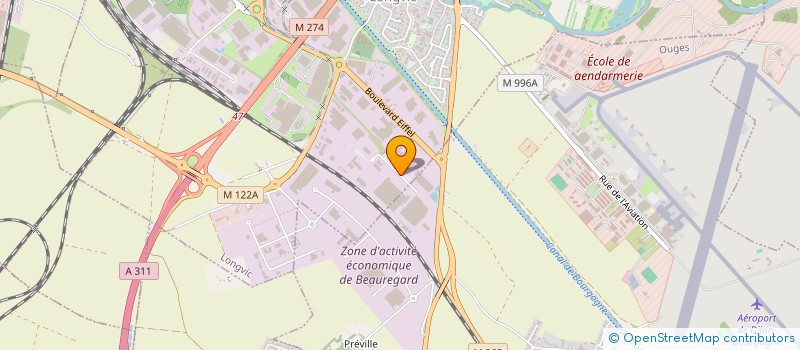 localisation de l'entreprise AT2I AUTOMATION à LONGVIC