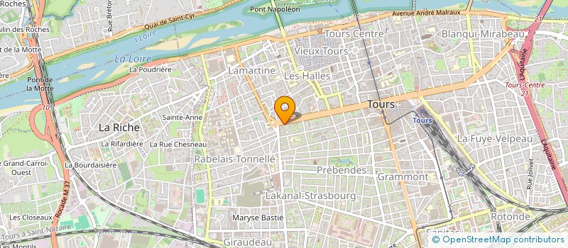 localisation de l'entreprise AT2J DANSE STUDIO  TOURS