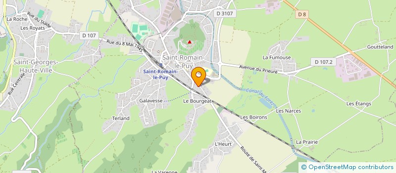 localisation de l'entreprise AT2M  SAINT-ROMAIN-LE-PUY