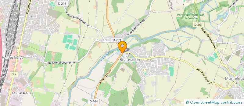 localisation de l'entreprise AT2R  BEAUVALLON