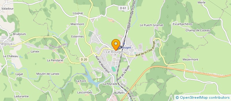 localisation de l'entreprise AT2S à LE ROUGET-PERS