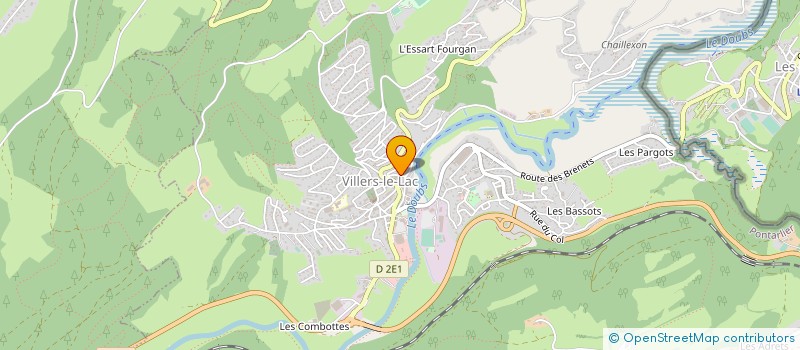 localisation de l'entreprise AT3 POLISSAGE à VILLERS-LE-LAC
