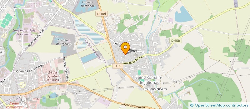 localisation de l'entreprise AT3M  SAINT-ROMAIN-DE-JALIONAS