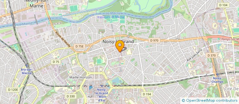 localisation de l'entreprise AT4 à NOISY-LE-GRAND