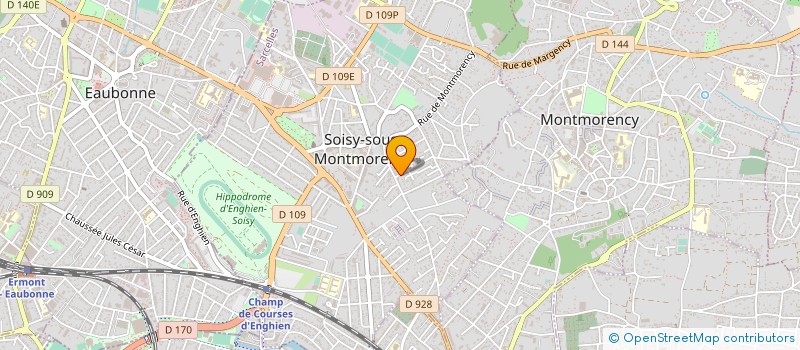 localisation de l'entreprise AT5 à SOISY-SOUS-MONTMORENCY