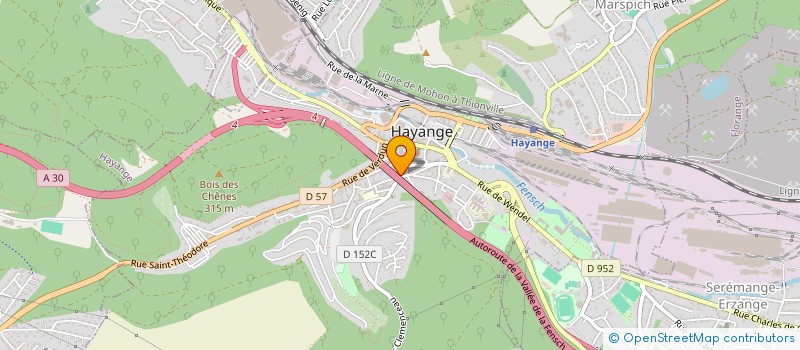 localisation de l'entreprise ATA  HAYANGE