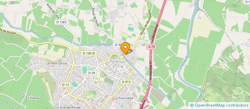 localisation de l'entreprise ATA  PEZENAS