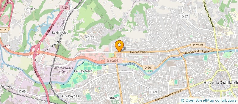 localisation de l'entreprise ATA BATIMENT 19  BRIVE-LA-GAILLARDE