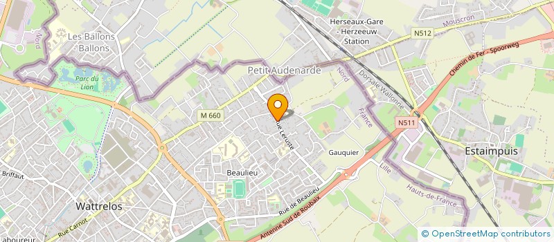 localisation de l'entreprise ATA-ENRGIES  WATTRELOS