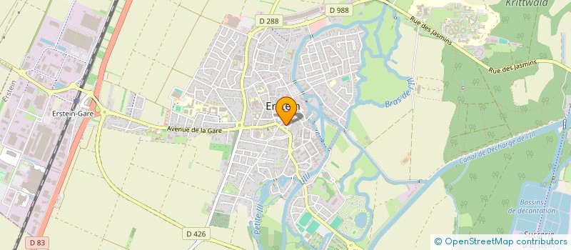 localisation de l'entreprise ATA FITNESS  ERSTEIN