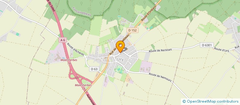 localisation de l'entreprise ATA GESTION  URY