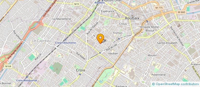 localisation de l'entreprise ATA NETTOYAGE MULTIPLES SERVICES  ROUBAIX