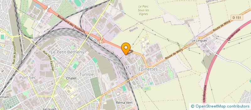 localisation de l'entreprise ATA.TETIK  REIMS