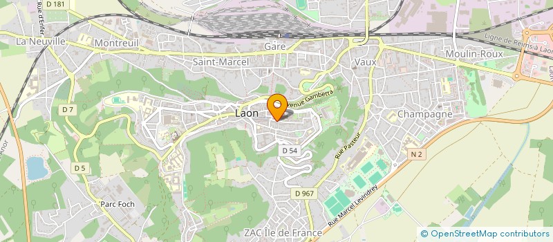 localisation de l'entreprise ATAAL à LAON