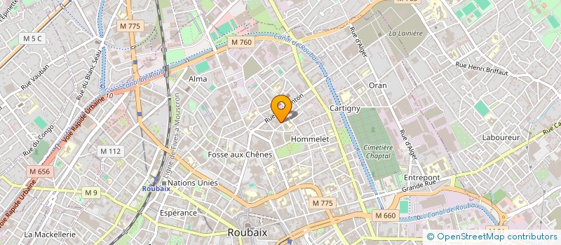 localisation de l'entreprise ATABAT  ROUBAIX