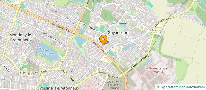 localisation de l'entreprise ATABEYKI DESIGN à GUYANCOURT