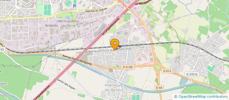 localisation de l'entreprise ATAC à VILLENEUVE-LES-BEZIERS