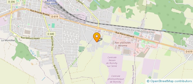 localisation de l'entreprise ATACH à ROMILLY-SUR-SEINE