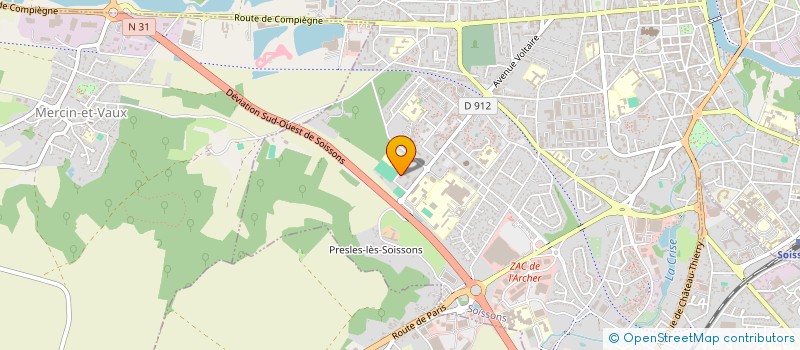 localisation de l'entreprise ATADEM FORESTIER  SOISSONS