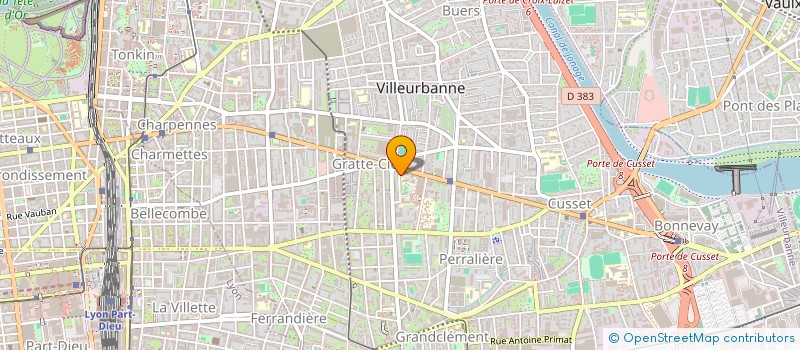 localisation de l'entreprise ATADEN  VILLEURBANNE