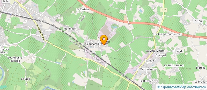 localisation de l'entreprise ATADINVEST  LE PALLET