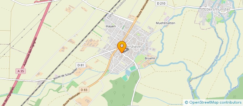 localisation de l'entreprise ATAK PEINTURE  EBERSHEIM