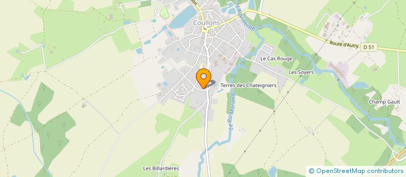 localisation de l'entreprise ATAK SARL à COULLONS