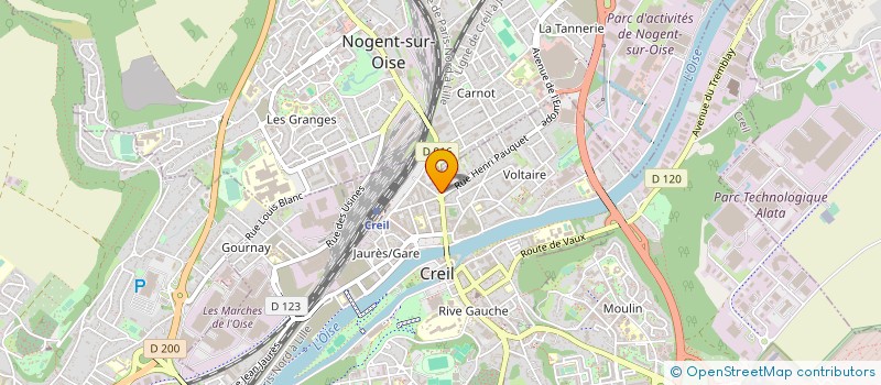 localisation de l'entreprise ATAL AFGHAN SUPERMARCHES  CREIL