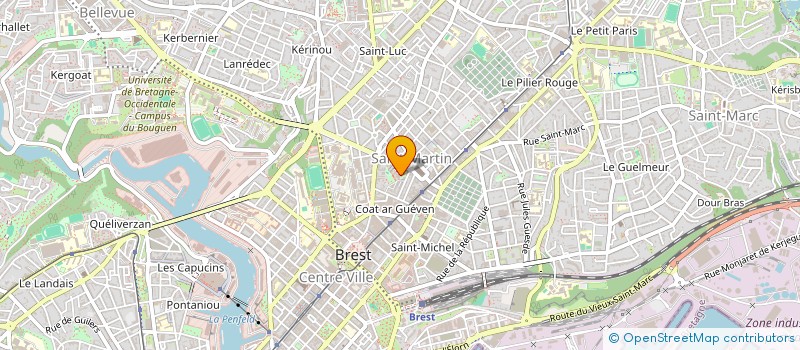 localisation de l'entreprise ATALAND à BREST
