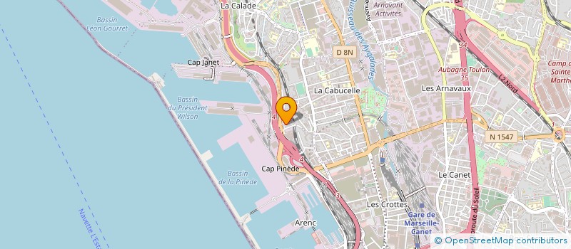 localisation de l'entreprise ATALANTA à MARSEILLE