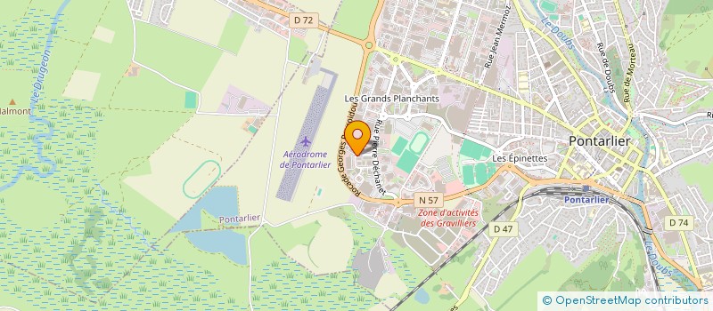 localisation de l'entreprise ATALANTA à PONTARLIER