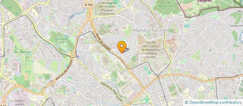 localisation de l'entreprise ATALANTE à MONTPELLIER
