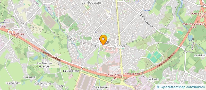 localisation de l'entreprise ATALANTE  REZE