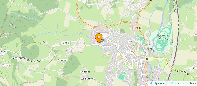 localisation de l'entreprise ATALANTE  CLUNY