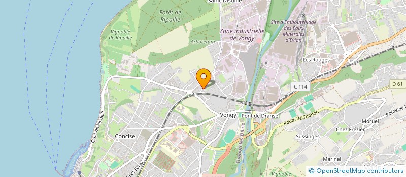 localisation de l'entreprise ATALAY à THONON-LES-BAINS