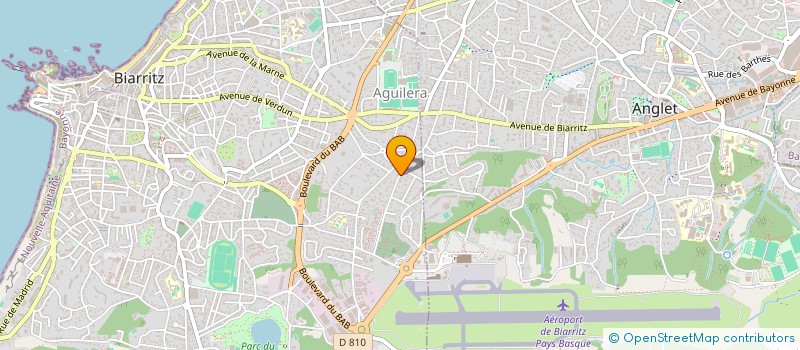 localisation de l'entreprise ATALENTOURS à BIARRITZ