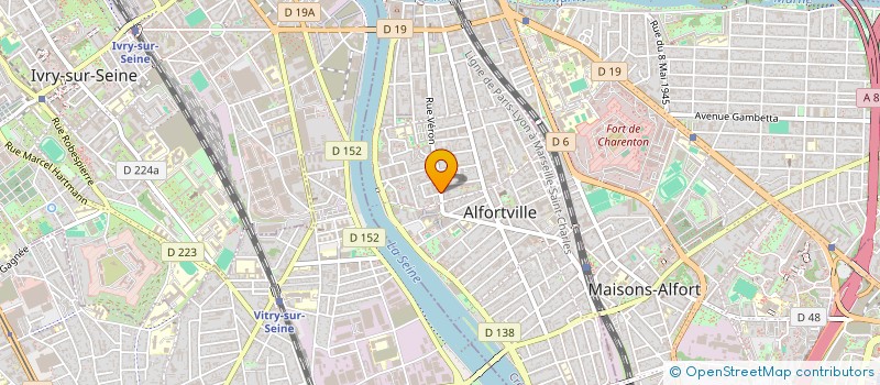localisation de l'entreprise ATALM à ALFORTVILLE