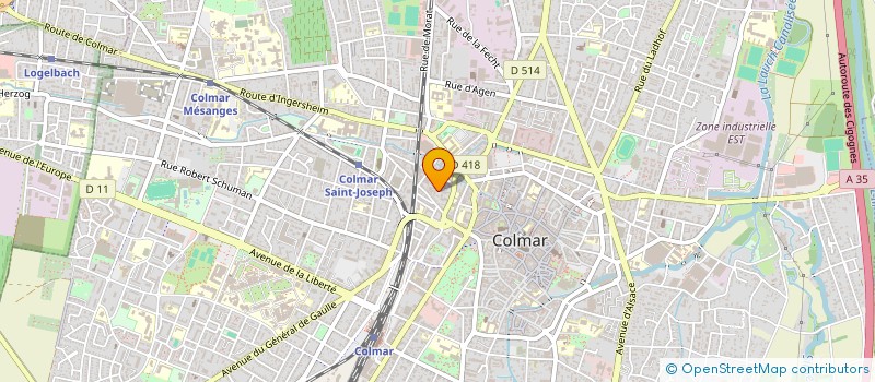 localisation de l'entreprise ATALUS  COLMAR