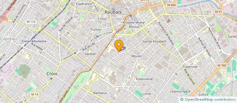 localisation de l'entreprise ATAMA DOJO CENTRAL ROUBAIX  ROUBAIX