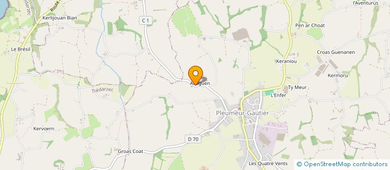 localisation de l'entreprise ATAMAS  PLEUMEUR-GAUTIER