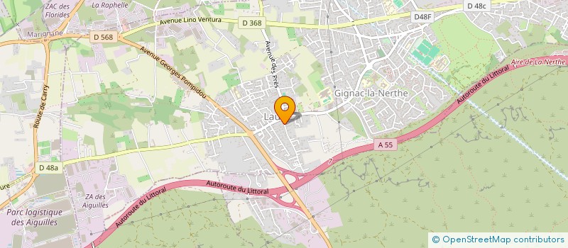 localisation de l'entreprise ATAMENIA  GIGNAC-LA-NERTHE