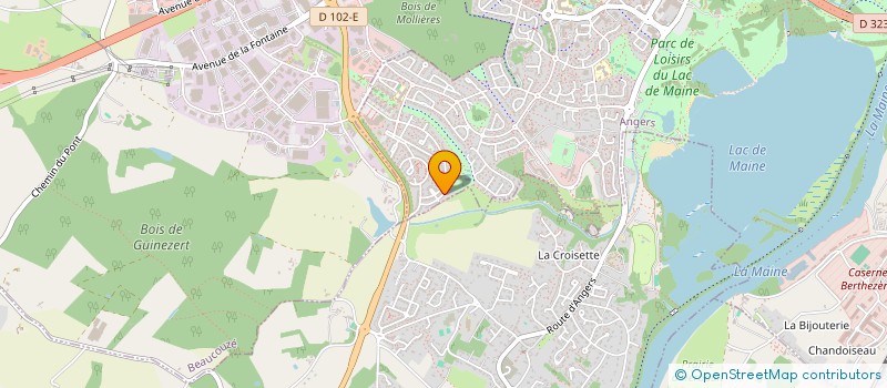 localisation de l'entreprise ATANIA à ANGERS