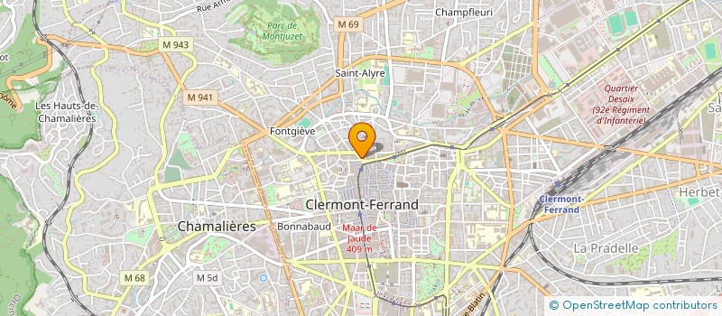 localisation de l'entreprise ATANYS  CLERMONT-FERRAND